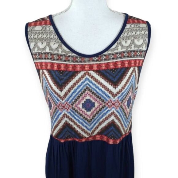 VANILLA BAY RED WHITE & BLUE DRESS SZ.L EUC. - Picture 2 of 6